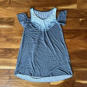 Sonoma Blue Cold Shoulder Tshirt Dress size Small